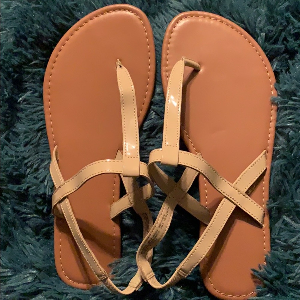 Brand New Nude Thong Sandals